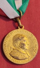 Medaglia 1929. Restaurazione tra stato e chiesa. 25 mm. D'orata. S.J.