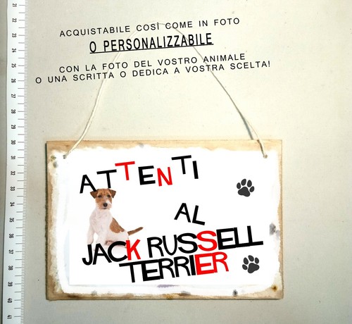 Targa attenti cane - targa,