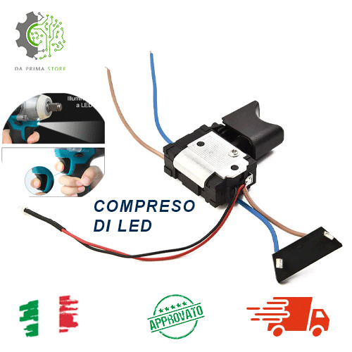 Pulsante avvitatore trapano