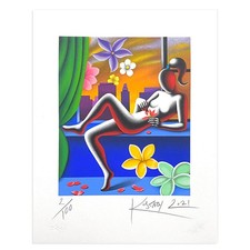 Mark Kostabi - Enigma Of Love - 35x45 Cm serigrafia originale 