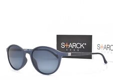 OCCHIALI DA SOLE STARCK Eyes fibra di carbonio blu opaco polarizzati Panto 5008 03 49mm