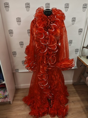 Organza sheer lounge coat - organza,