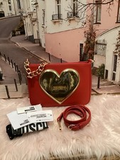 NWT Moschino Red Leather