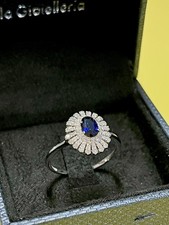 Anello In Oro Bianco 18kt Con