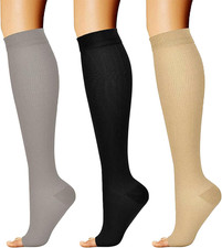 3 Paia Calze a Compressione per Donne E Uomo, Calze Compressione Graduata Calzin