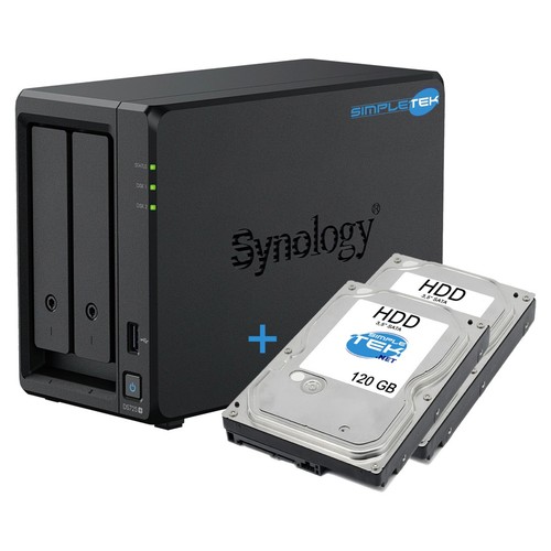 Synology ds725 nas bay - synology, 2-bay