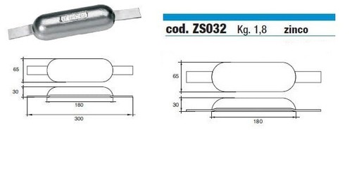 Anodo lega zinco nautica - anodo,