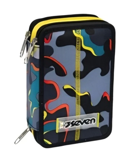 Astuccio scuola triplo - 3, zip