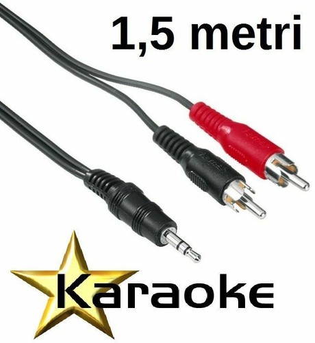 Cavo jack rca - rca, 3,5
