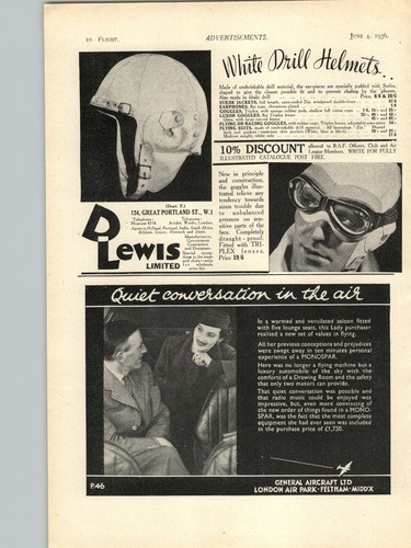 1936 carta pubblicitaria aereo - 1936,