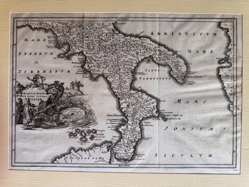 Gravure carte ancienne - carte,