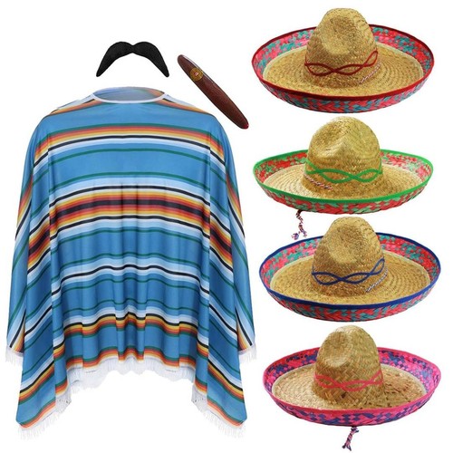 Set costume poncho sombrero - poncho,