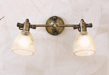 Lampada da parete doppia in