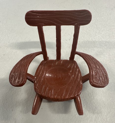 Sedia dondolo marrone - a,