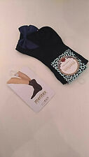 2 paia calzino corto nero donna con fiocco in raso Meritex Scarpa 36/41 cotone