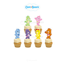 12 Care Bears Cupcake Topper