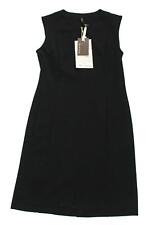 Abito nuovo $220 Manila Grace Little nero maglia viscosa donna IT 42 US M