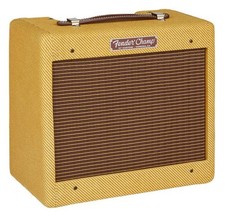 Fender '57 Custom Champ Tubi Chitarra Combo Amplificatore Amplificatore Vintage Tweed Cover