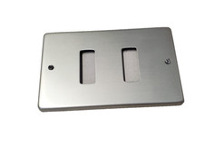 PLACCA ALLUMINIO CHIARA 2 FORI