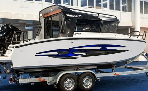 Tribal boat wrap - 3d,