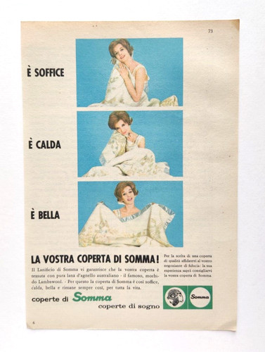 Pubblicita coperte lanificio - pubblicita',