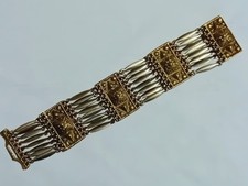 Bracciale lungo 19 cm Alpaca Messico Hecho En Panel A597