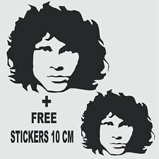 adesivo PRESPAZIATO JIM MORRISON HARD ROCK + ***ADESIVO DA 10 CM IN OMAGGIO***