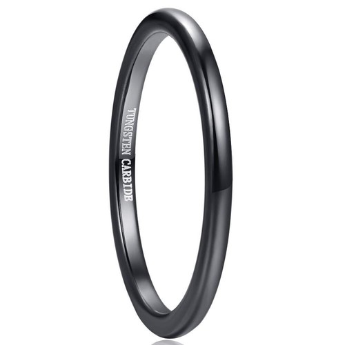 Anello sottile tungsteno 2 - anello,