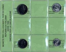 REPUBBLICA ITALIANA - SERIE DIVISIONALE MONETE ITALIA 1968 FIOR DI CONIO