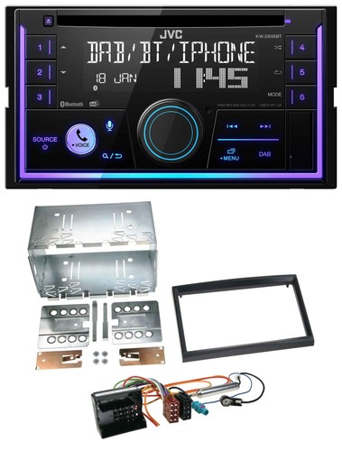 Jvc mp3 usb 2din dab - jvc, bluetooth