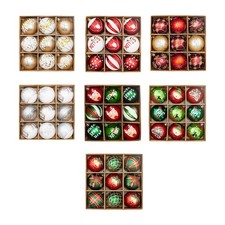 9x 6cm Palline di Natale
