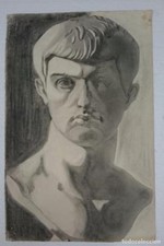 Dibujo de busto masculino