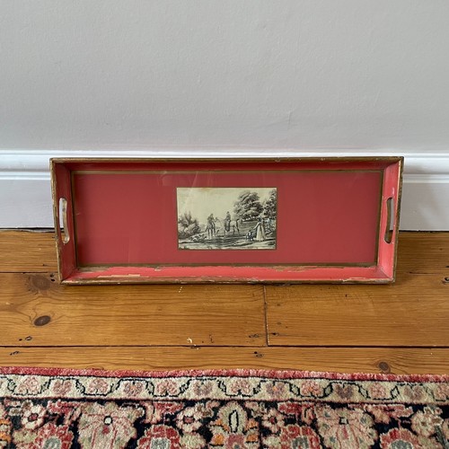 Antique wooden tray - antique,