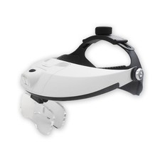 Lente di ingrandimento per casco con archetto lente di ingrandimento testa con luce LED e 5 lenti