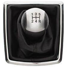 POMELLO LEVA CAMBIO ARGENTO 5+R + CUFFIA CON CORNICE PER FORD FOCUS II MK2 04-08