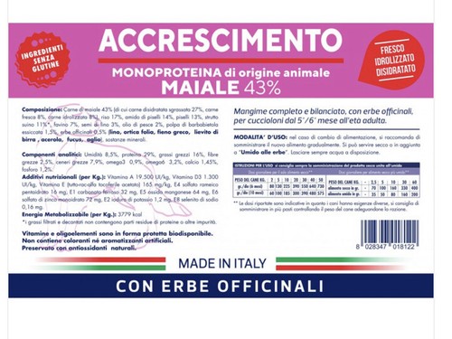 Vet line accrescimento maiale - vet,