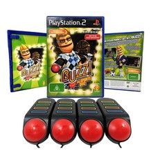 BUZZ! + Gioco A Scelta- Il Superquiz-Sports Quiz-Music Quiz PS2 PlayStation 2