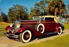 AL1-128) CARTOLINA AUTOMOBILE  DUESENBERG COUPE' DE VILLE USA