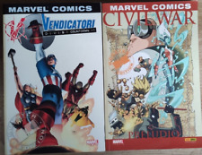 MARVEL MONSTER EDITION LOTTO 2 VOLUMI - CIVIL WAR + VENDICATORI DIVISI - PANINI