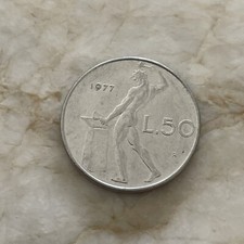 50 Lire 1977 Italy   (tk340)