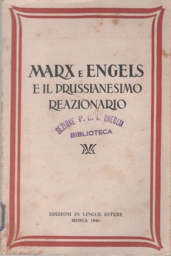 Marx engels il - marx, e