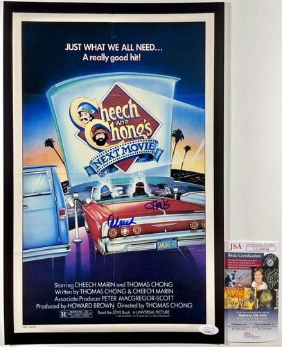 Poster autografo cheech - autografo,