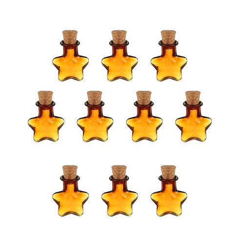Mini glass bottles - 10, pendant