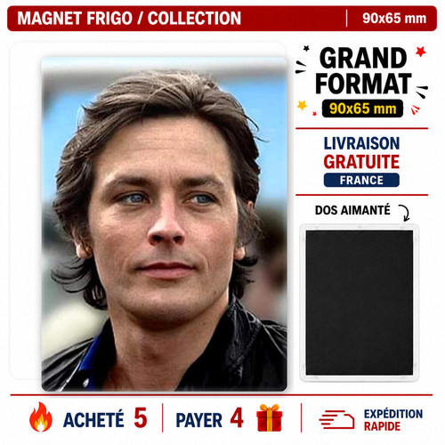 Magnet alain delon 90x65 - magnet,