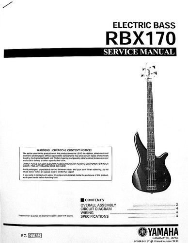 Yamaha rbx170 basso elettrico - yamaha,