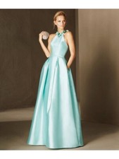 Vestito da cerimonia lungo turchese/azzurro PRONOVIAS