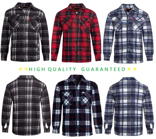 Camicia uomo imbottita sherpa