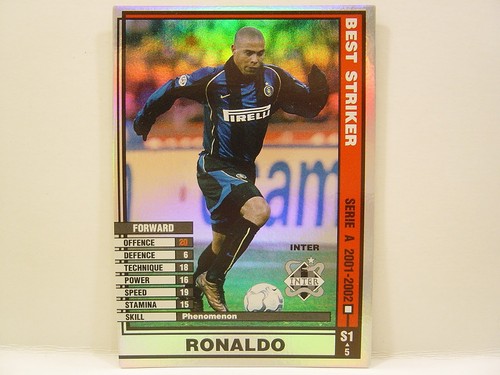 Panini wccf 2001 ronaldo - panini, 2001-02