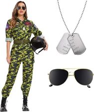 Costume Da Pilota Da Donna Cosplay Carnevale Taglia L