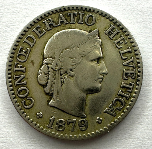 1879 svizzera moneta - 1879,